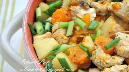 Рецепт Гуляша с тыквой и индейкой