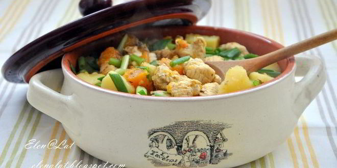 Рецепт гуляша с тыквой и индейкой