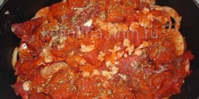 Рецепт гуляша в казане