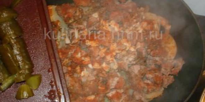 Рецепт гуляша в казане