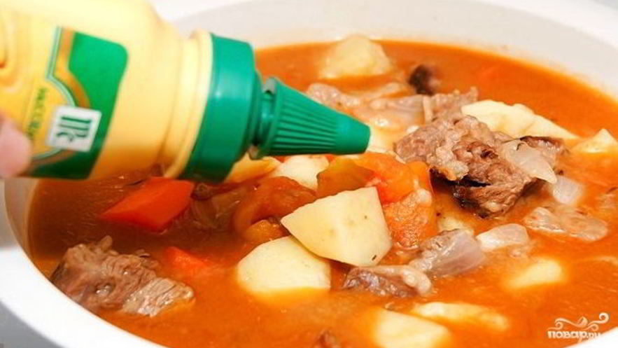 Рецепт мясного гуляша