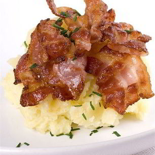 Рецепт Картофельного пюре с беконом и укропом