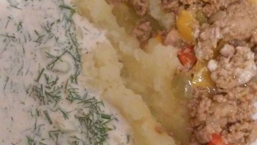 Рецепт картофельного пюре с соусом