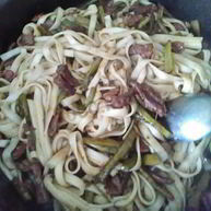 Рецепт Китайской лапши с говядиной в соусе терияки