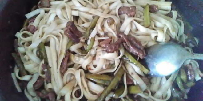 Рецепт китайской лапши с говядиной в соусе терияки