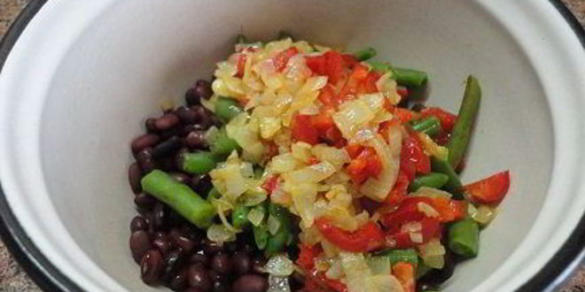 Рецепт фасолевых котлет с болгарским перцем