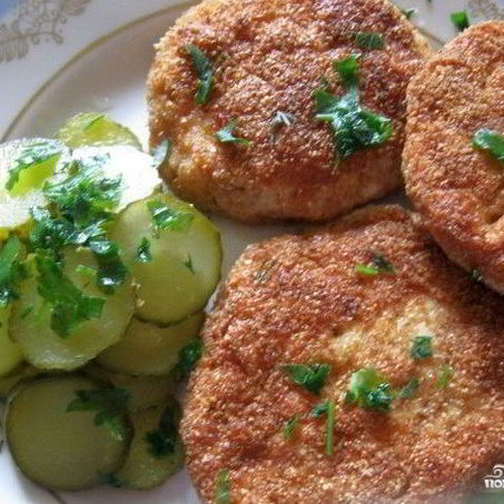 Рецепт Котлет из фарша без молока