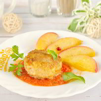 Рецепт Котлет из индейки с жареными яблоками