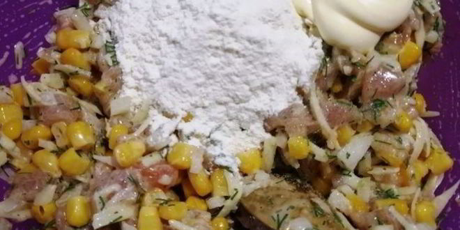 Рецепт котлет из курицы и кукурузы