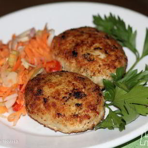 Рецепт Куриных котлет с хреном и яблоками