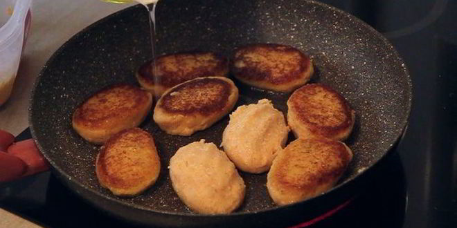 Рецепт постных котлет с орехами