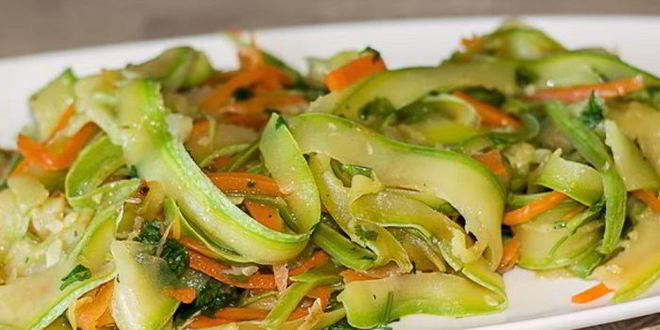 Рецепт лапши из кабачков