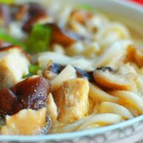 Рецепт Лапши с курицей и грибами в азиатском стиле