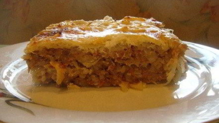 Рецепт капустной лазанья