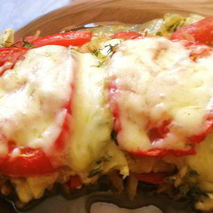 Рецепт Лазаний из кабачков и помидоров