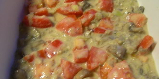 Рецепт лазаний с грибами, луком-пореем и сыром чеддер