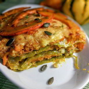 Рецепт Лазаний с карамелизированной тыквой