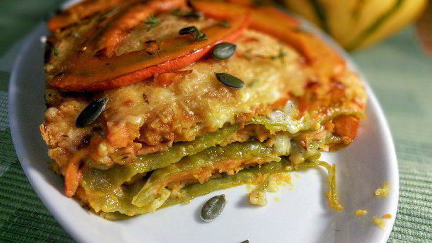 Рецепт лазаний с карамелизированной тыквой