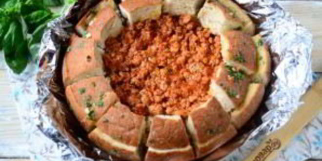 Рецепт лазаний в цветущем хлебе