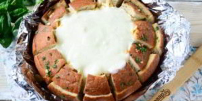 Рецепт лазаний в цветущем хлебе