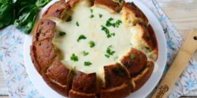 Рецепт лазаний в цветущем хлебе