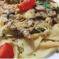 Рецепт Домашней пасты фарфалле в сливочном соусе