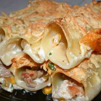 Рецепт Каннеллонь, фаршированных курицей и грибами