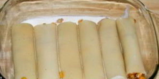 Рецепт каннеллонь, фаршированных курицей и грибами