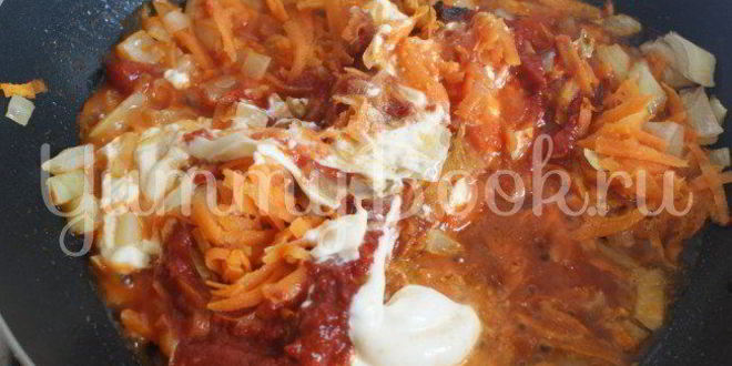 Рецепт каннеллонь с фаршем в томатном соусе