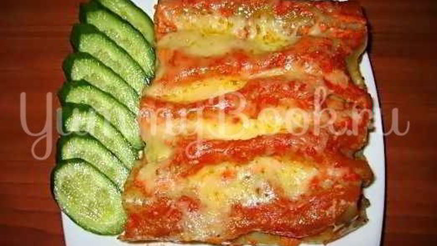 Рецепт каннеллонь с мясной начинкой