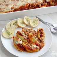 Рецепт Макарон, начиненных фаршем