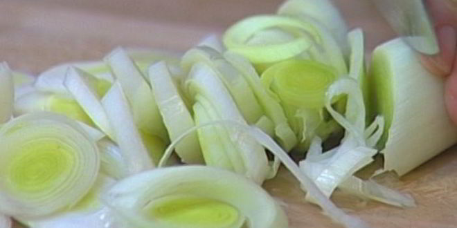 Рецепт макарон с пореем и грибами