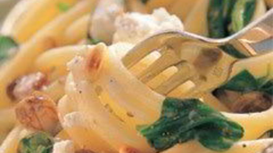 Рецепт макарон со шпинатом и рикоттой