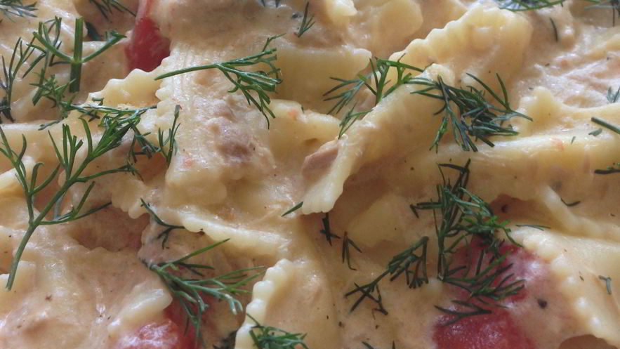 Рецепт пасты фарфалле с тунцом