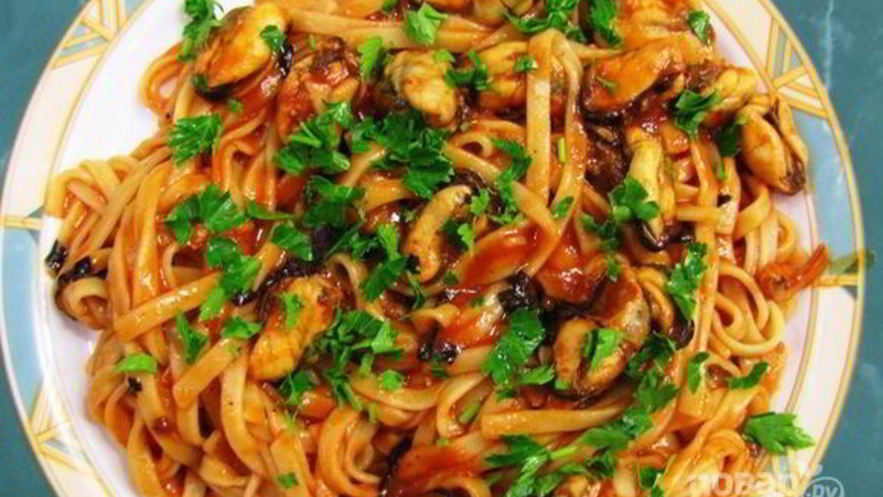 Рецепт пасты под томатным соусом