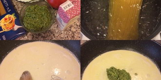 Рецепт пасты с домашним песто