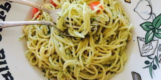 Рецепт пасты с домашним песто