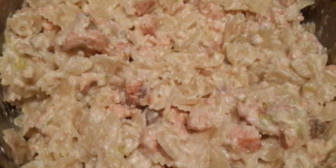 Рецепт пасты с красной рыбой в сливочном соусе