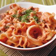 Рецепт Пасты с морепродуктами в томатном соусе