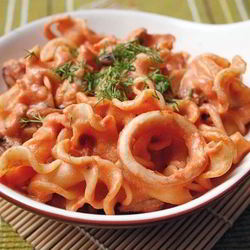 Рецепт Пасты с морепродуктами в томатном соусе