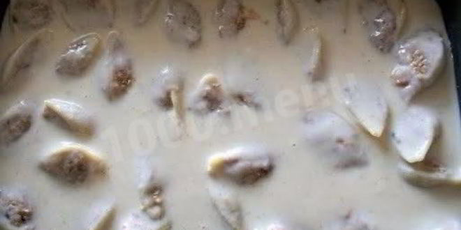 Рецепт ракушек фаршированных фаршем и сыром