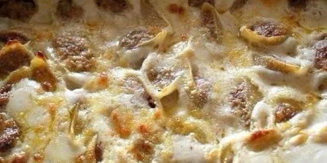 Рецепт ракушек фаршированных фаршем и сыром