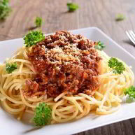 Рецепт Спагетти болонезе с травами