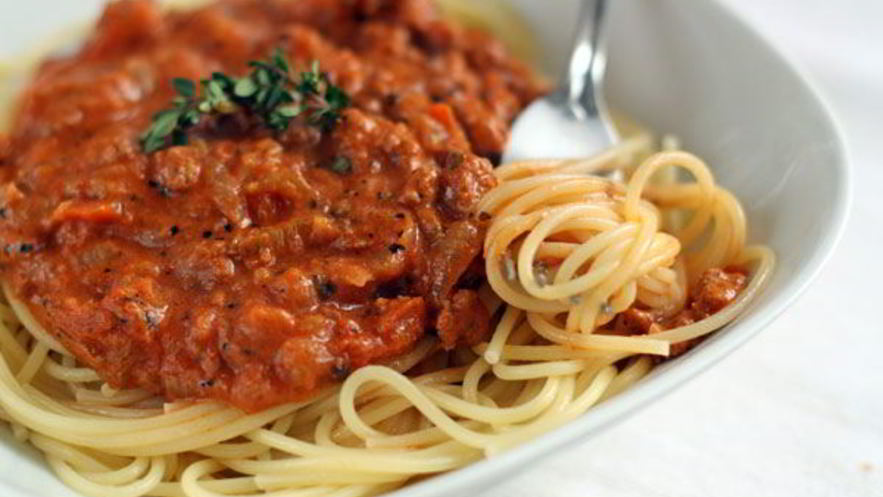 Рецепт спагетти болоньезе