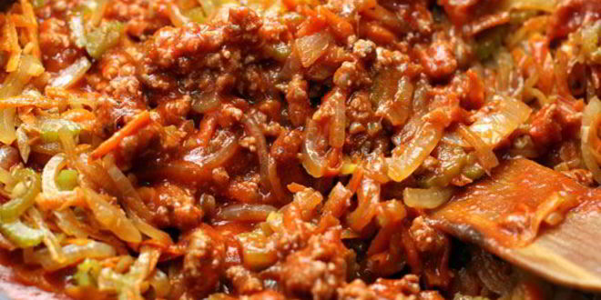 Рецепт спагетти болоньезе