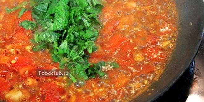 Рецепт спагетти с томатами и базиликом