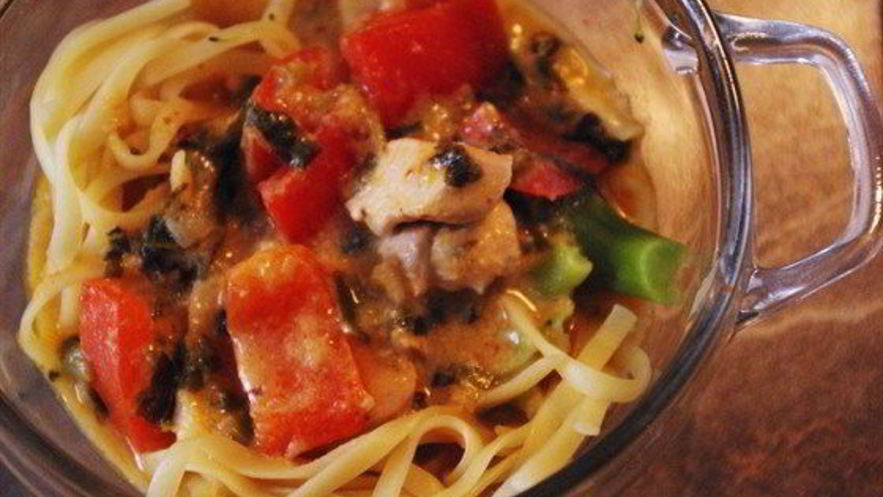 Рецепт тайской пасты с куриным филе