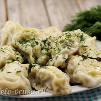 Рецепт Мантов с бараниной