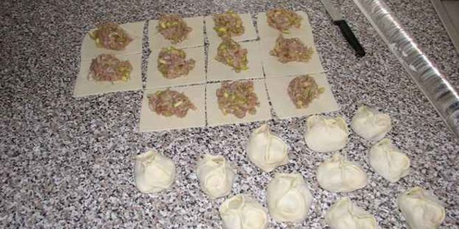 Рецепт мантов с кабачком