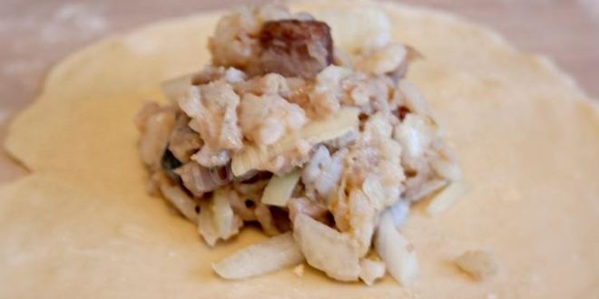 Рецепт мантов с рыбой и рисом